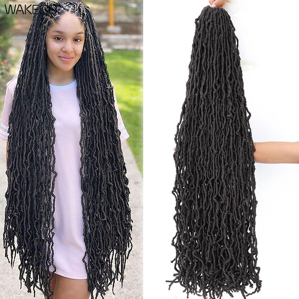 18 24 36Inch 6Packs Soft Locs Crochet Hair Faux Locs Crochet Hair 21Strands/Pack