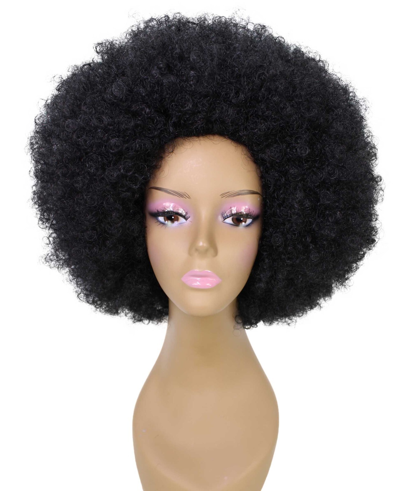LUXLUXE Taylor Curly Afro 14″ Full Wig Full Cap Wig Heat Resistant Fiber BF-0004