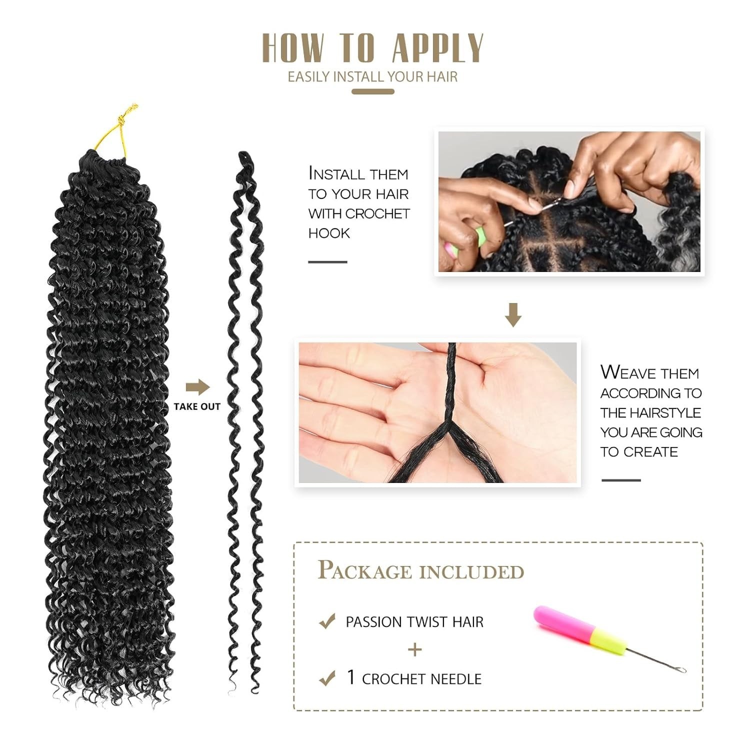 Soft & Lightweight 18 Inch Water Wave Crochet Braids – Pack of 6 for All Styles