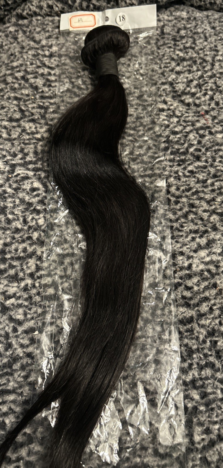 Hair Extension Bundle: 6A: 18 Inches: Natural Body Wave: Dark Brown/Black: 94gms