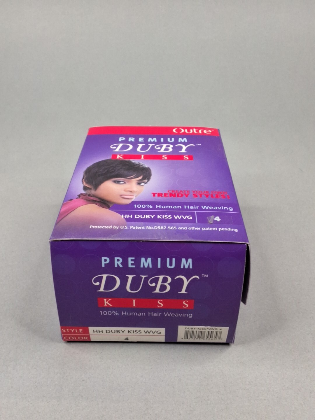 4″ Duby Kiss #4 Dark Brown Outre Premium 100% Human Hair Weaving Wvg Short