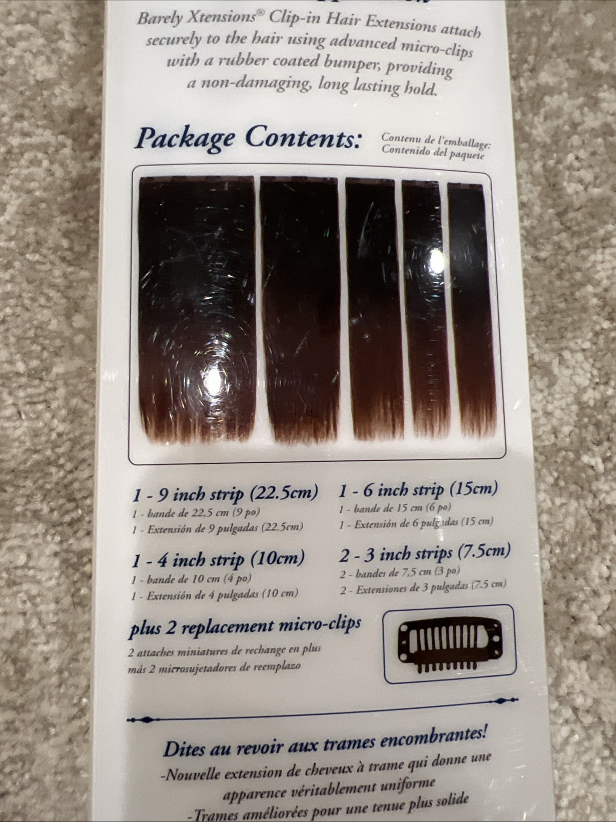 Barely Xtensions Ultra Seamless Clip In Hair Extensions Blonde Frost 18 “
