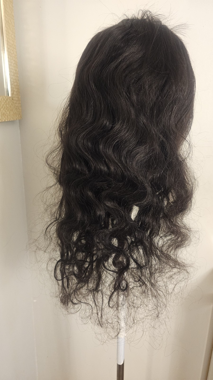 High Quality natural 28 ” straight 100% Virgin Human Hair Lace closure Wig.