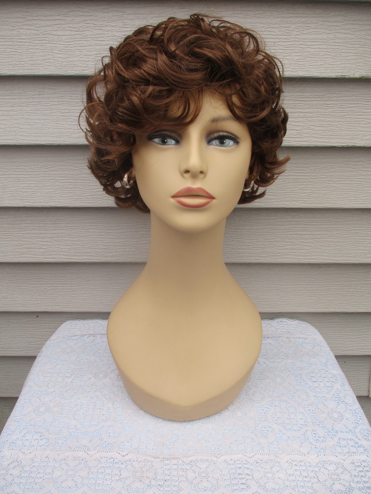 Unbranded MYSTERY WIG Color Rich CHESTNUT BROWN Textured Style