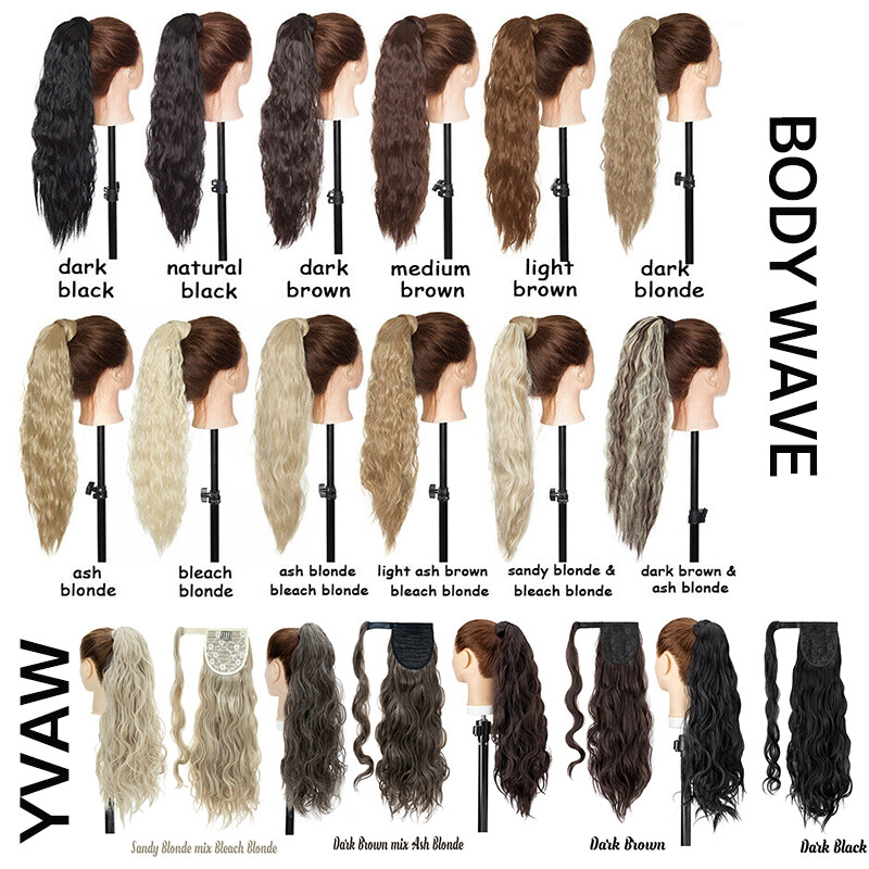 Real Thick 100% As Human Long Curly Drawstring Ponytail Clip In Hair Extension