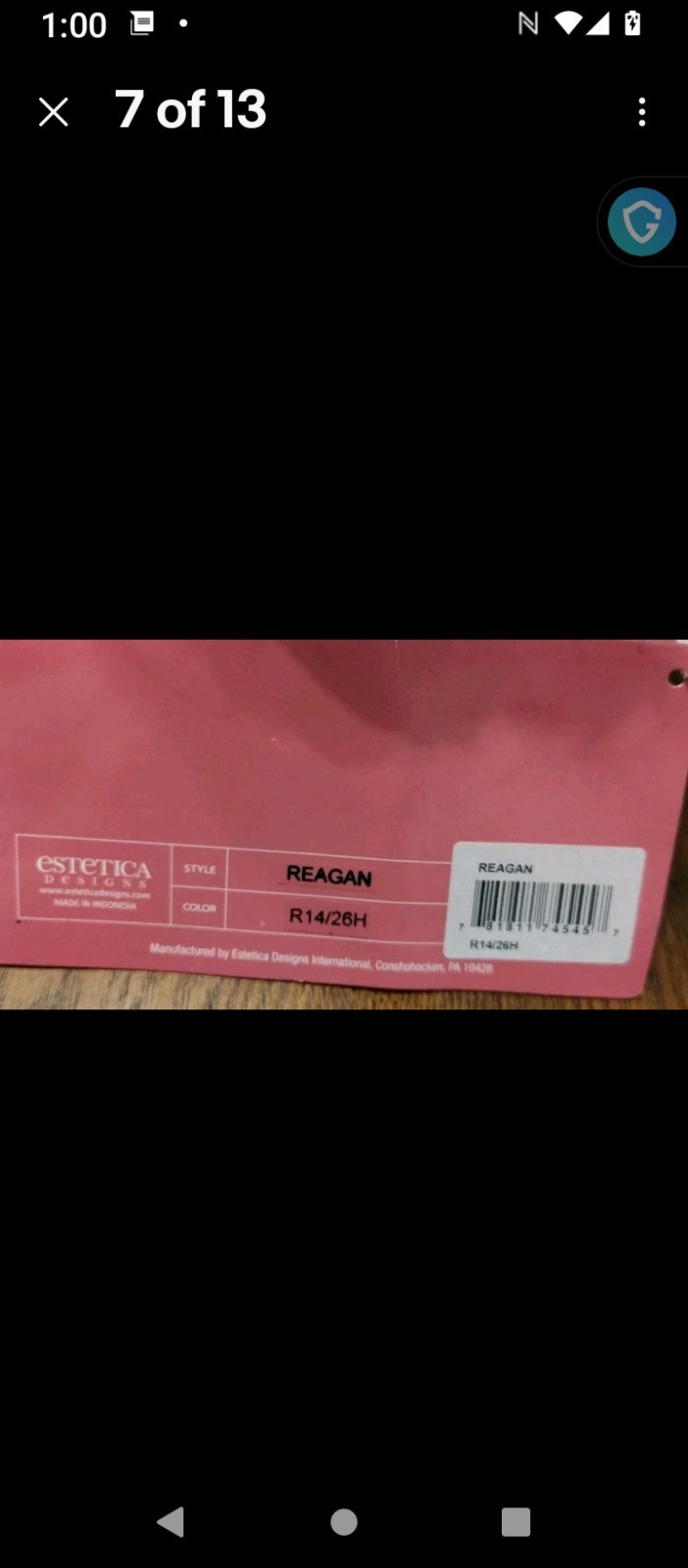 Estetica Designs Wig R14/26H Golden Wheat Blonde New Attached Tag No Box