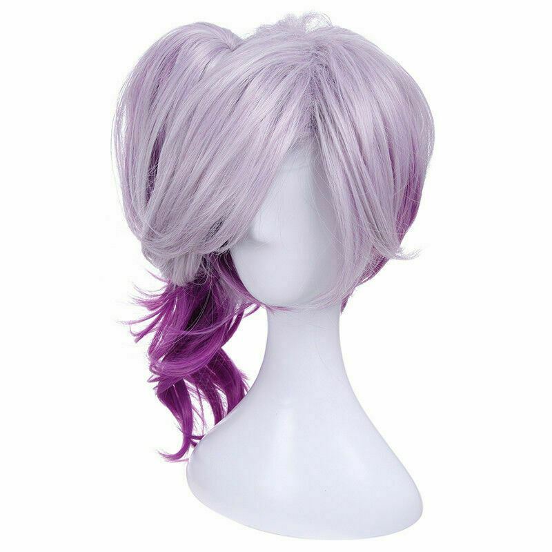 For Cosplay Elementalist Lux Ultimate Skin The Dark Gradient Wavy Purple Wig