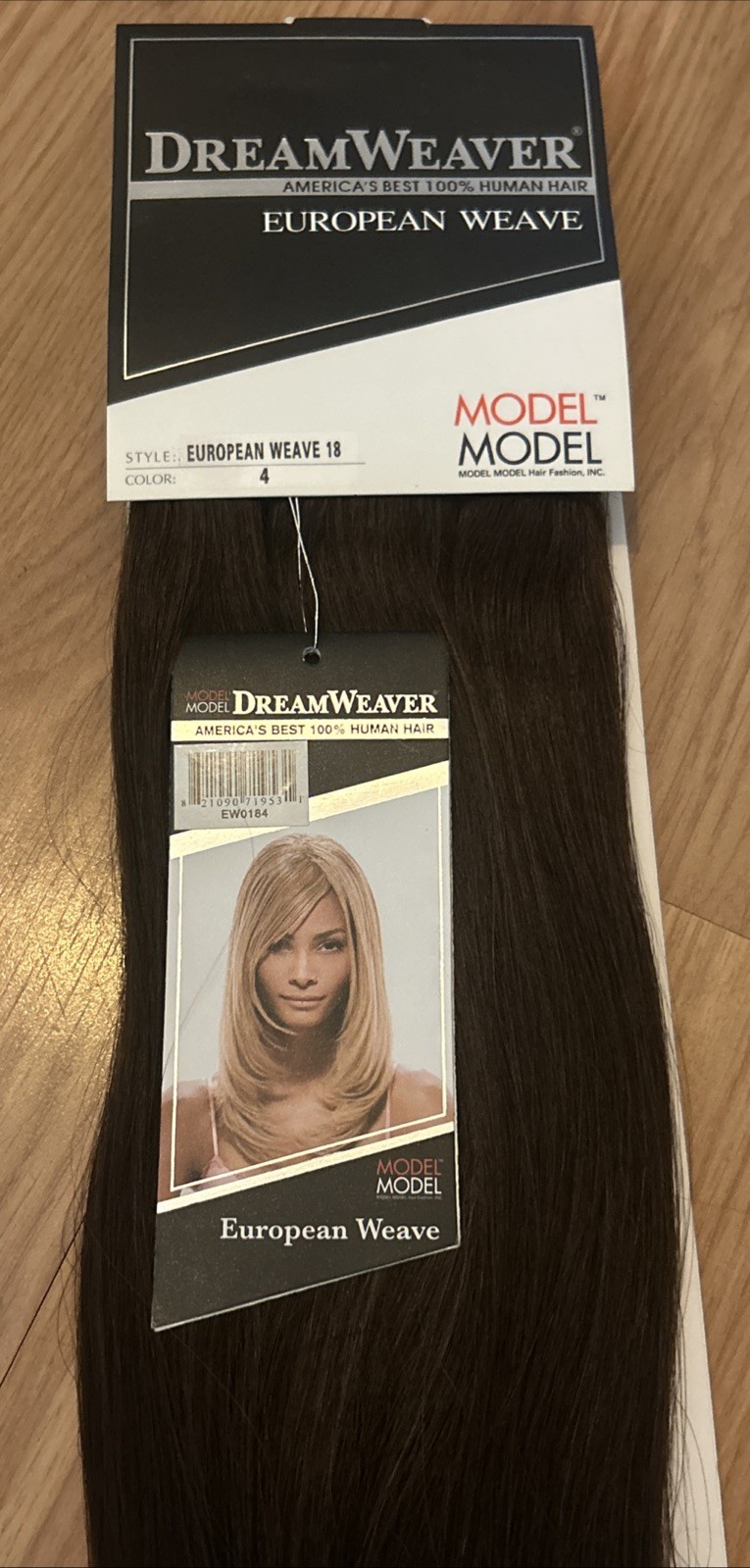 100% Human Hair Extensions. Dream Weaver. 18”inch. Color #4. 1 Pack For $50