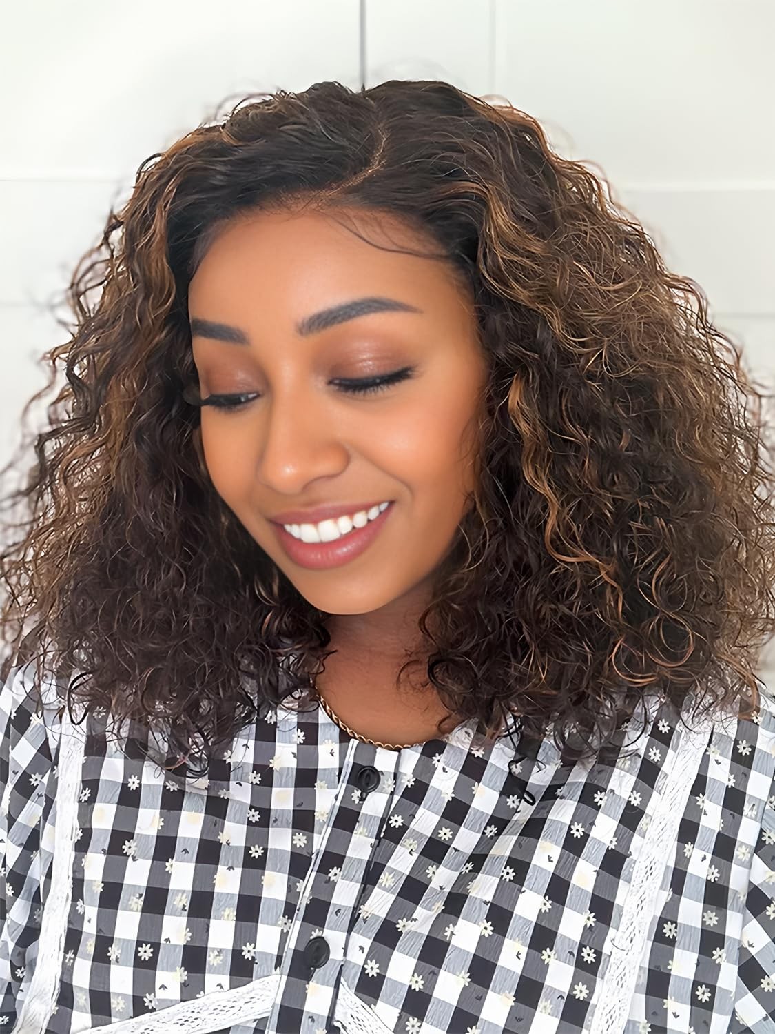 Isee Hair Highlight Glueless Bob Wigs Human Hair Pre Plucked Pre Cut 2/30 Honey
