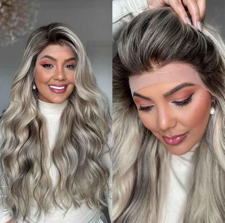 32 Inches Body Wave Wig Ombre13x4 Lace Front Wigs 100% Human Hair Wigs for Women