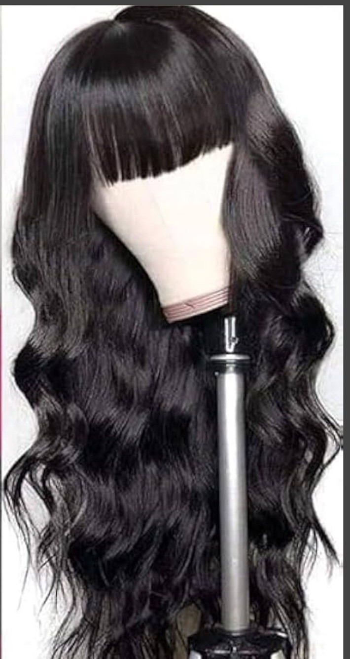 100% Human Hair Body-Wave -2”x4”Lace Front Wig -22” Long -1”x6” Bottom Back Lace