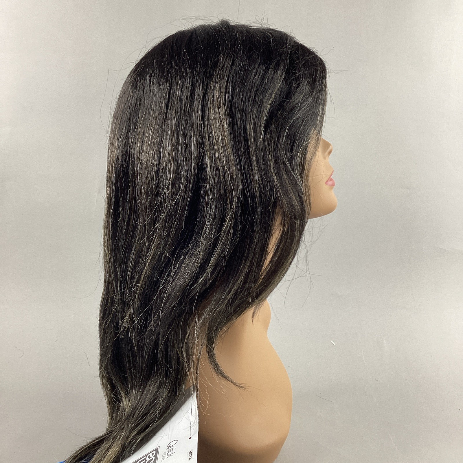 Natural Yaki 18” Straight #PLT1B/27613 Black Blonde Synthetic Quick Weave Wig
