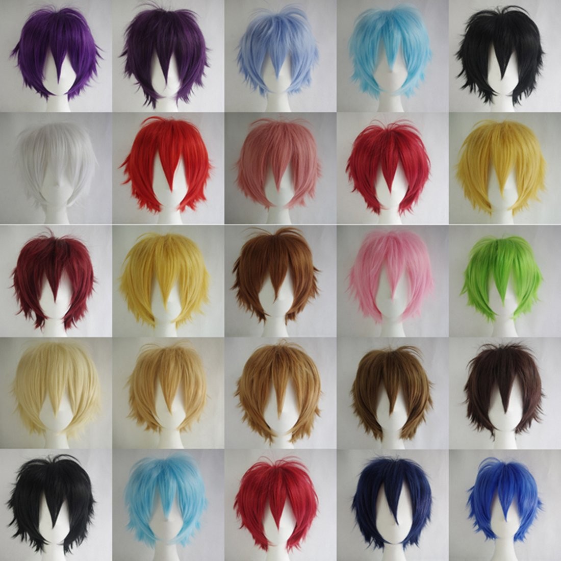 Short Fluffy Straight Wig, Silver White, Unisex, Men, Women, One Size, Cosplay