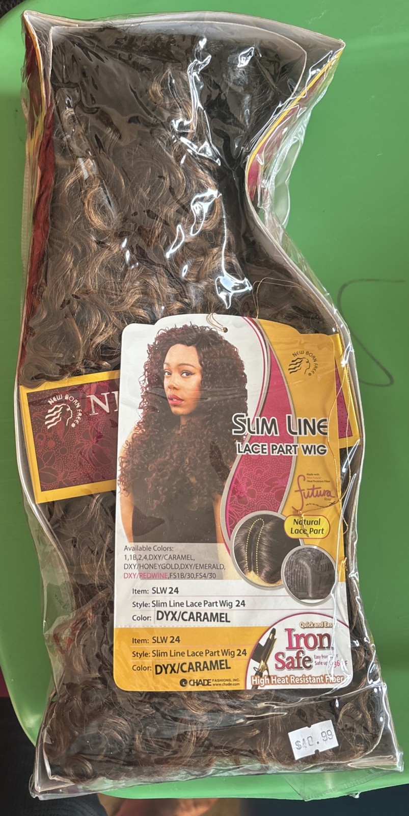 DYX Caramel New Born Free Slim Line Lace Part Wig SLW24
