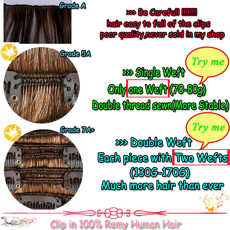 Ombre Real Double Weft Clip in 100% Remy Human Hair Extensions THICK Body Wave