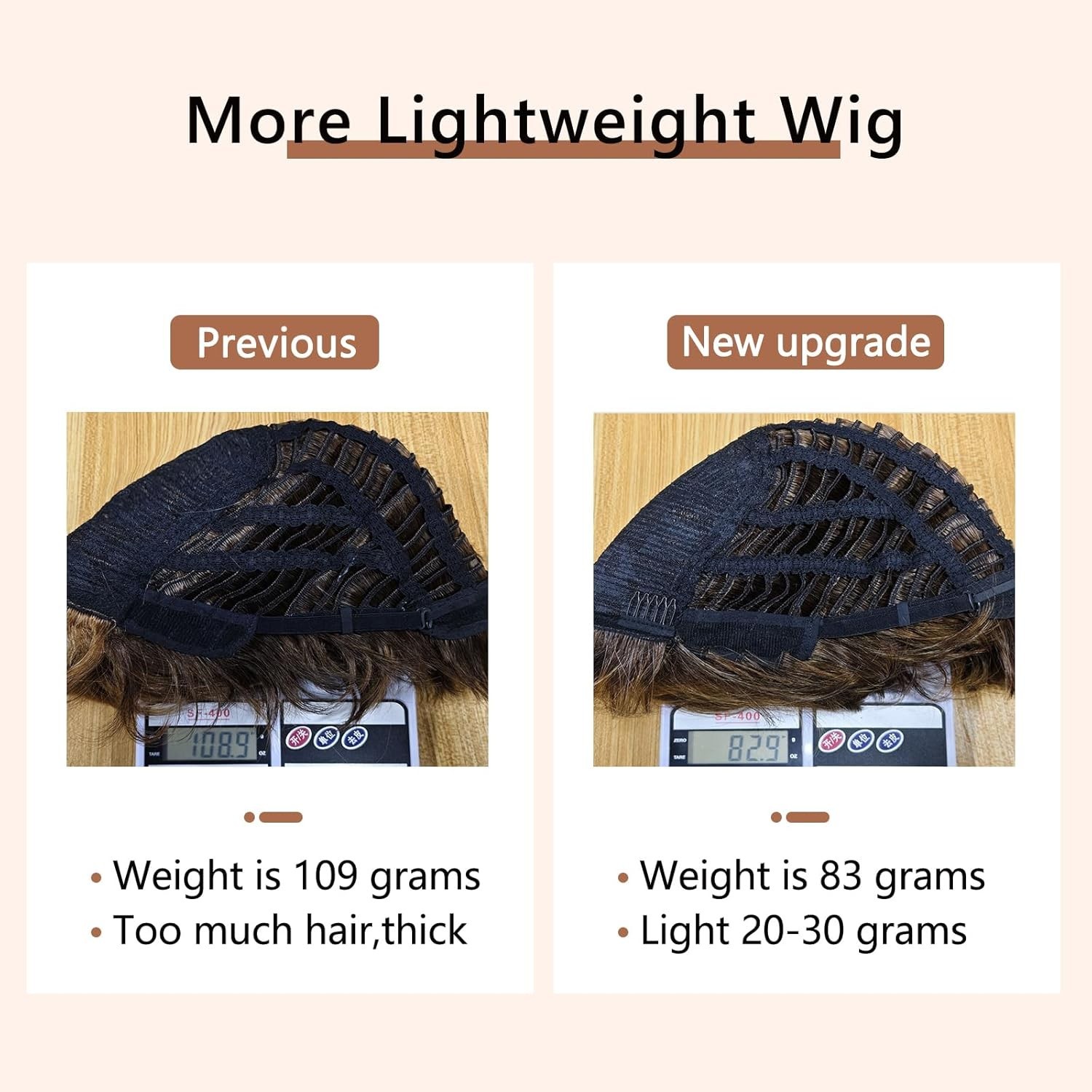 Short Curly Wigs Women Brown Synthetic Heat Resistant Layered Party Wig