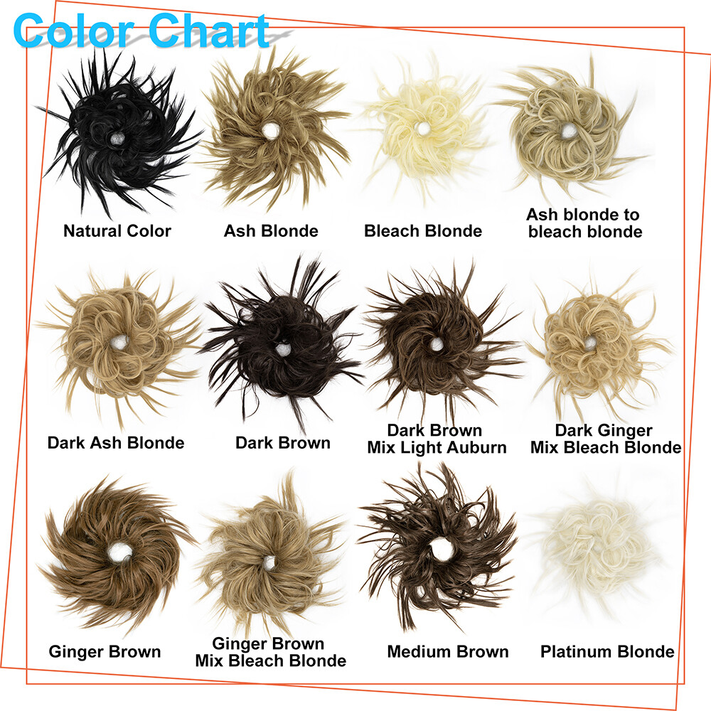 New Thick Messy Bun Hairpieces Chignon Curly Hair Extensions for Natural Looking