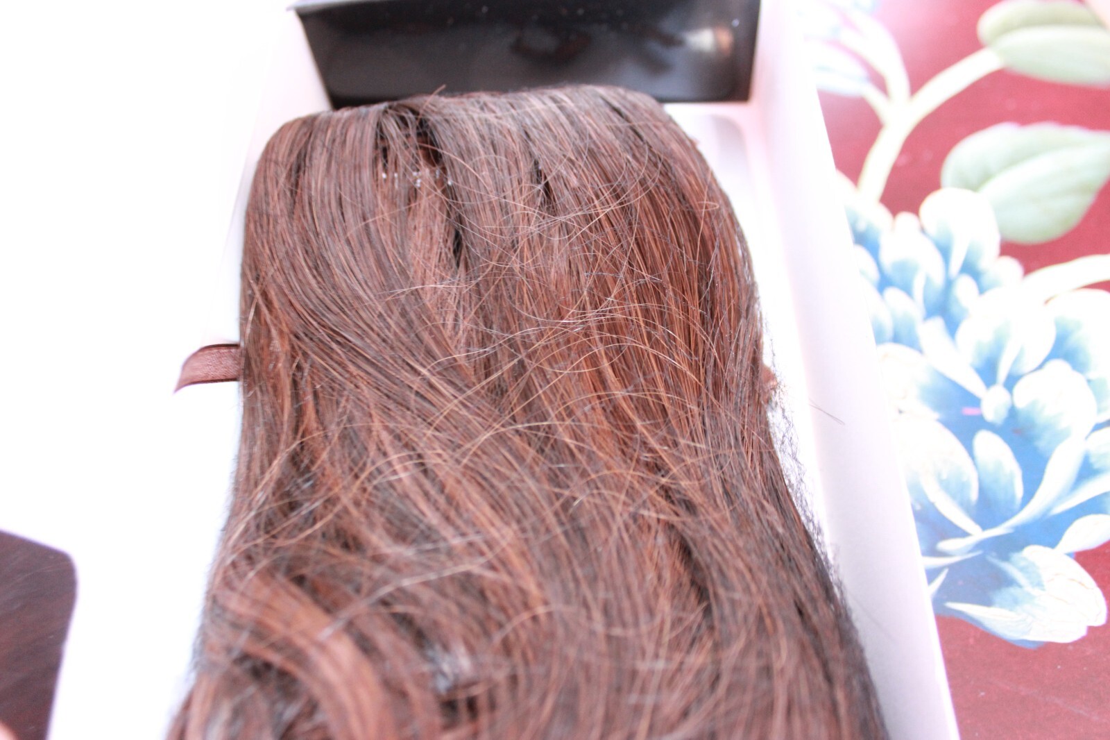 23″ wavy extension chocolate copper medium red brown hairdo by hairuwear r6/30h