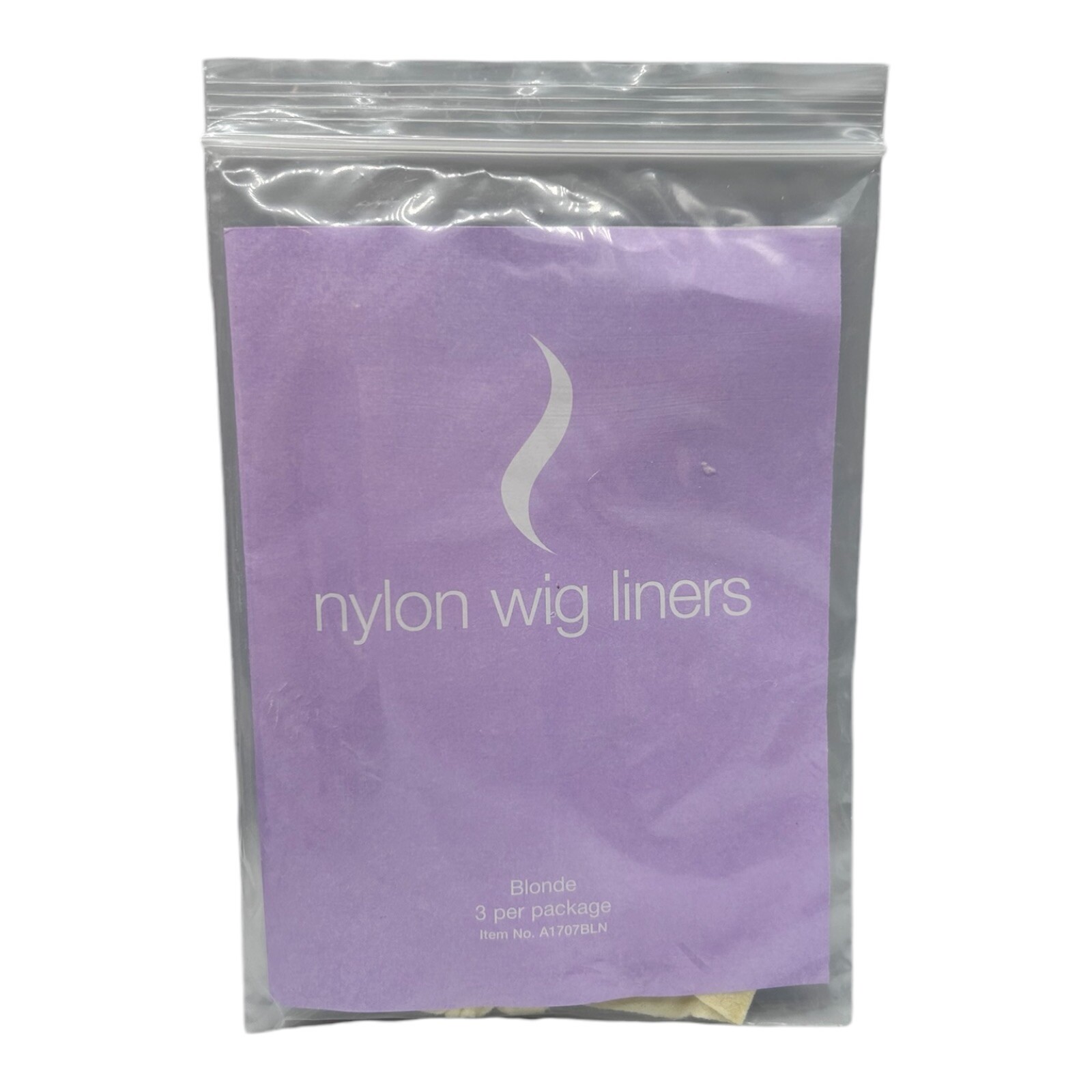 New Nylon Wig Liners 3 Pack – Blonde – Stretch Cap Holds Hair Under Wig NIP