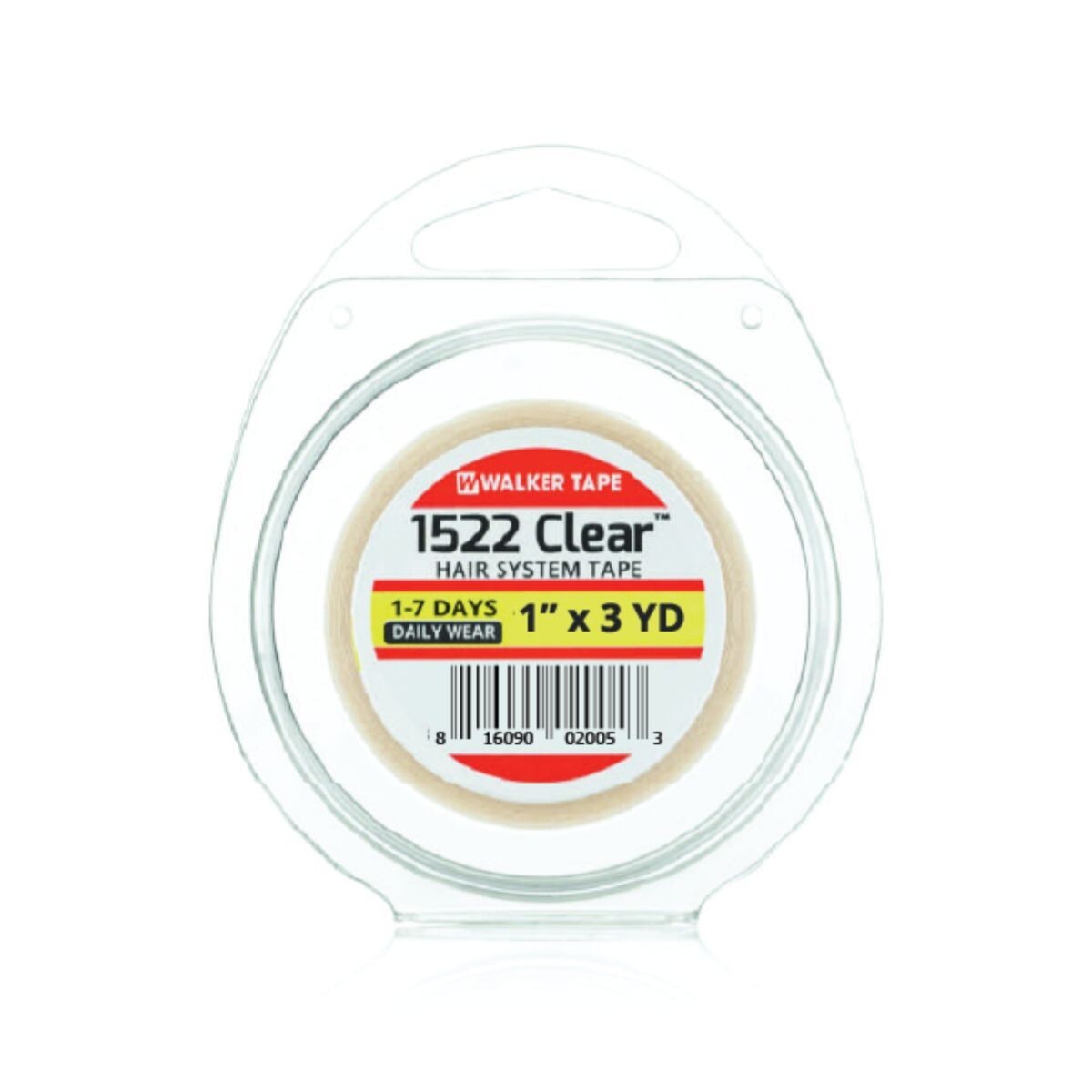 1522 Clear Adhesive Tape for hair systems wigs 1.0″ wide x 3 yard roll