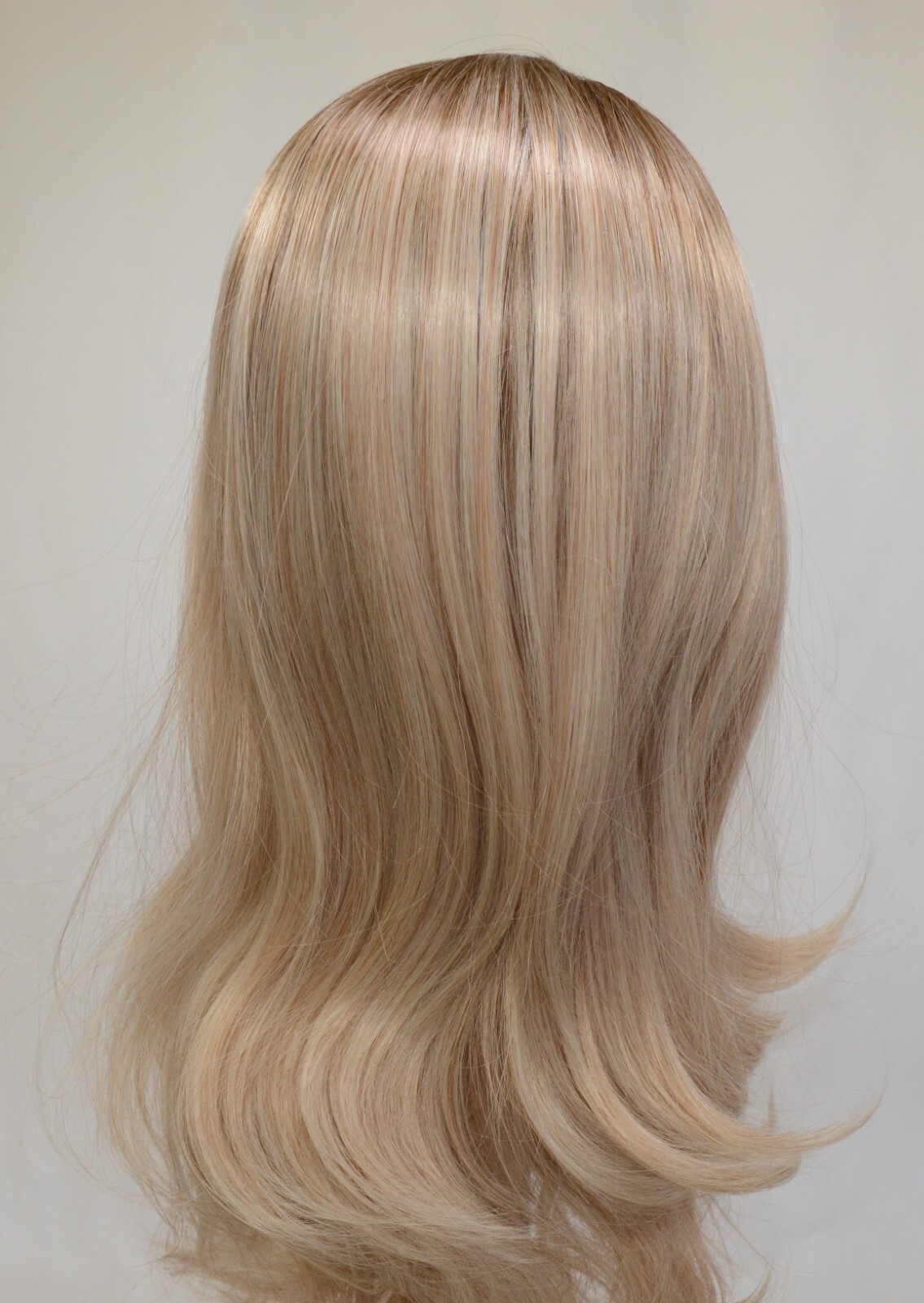 Lady Miranda Ombre Wig Brown to Ash Blonde High Density Heat Resistant Synthetic