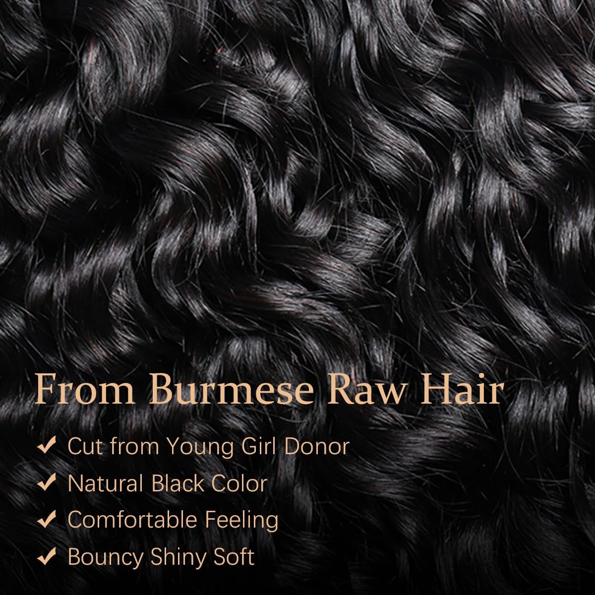 Acusoee Burmese Curly Bundles Human Hair 18 18 20 Inches 100 Unprocessed Quick