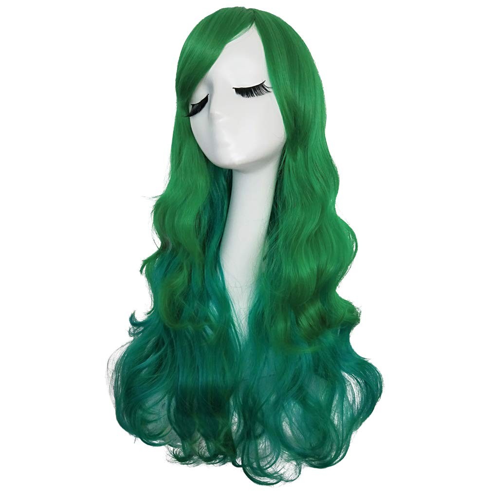 Rbenxia Curly Cosplay Wig Long Hair Heat Resistant Spiral Costume Wigs (Gradi…