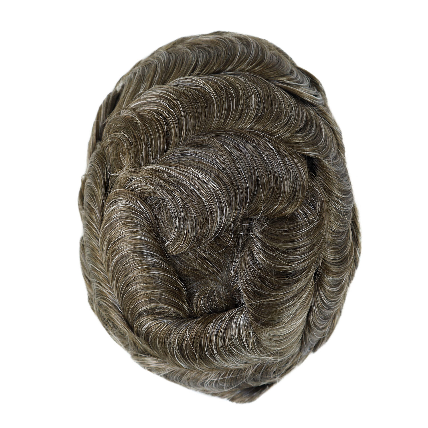 Thin Skin Mens Toupee Human Hair Replacement System Gents Hairpieces 8X10 #620