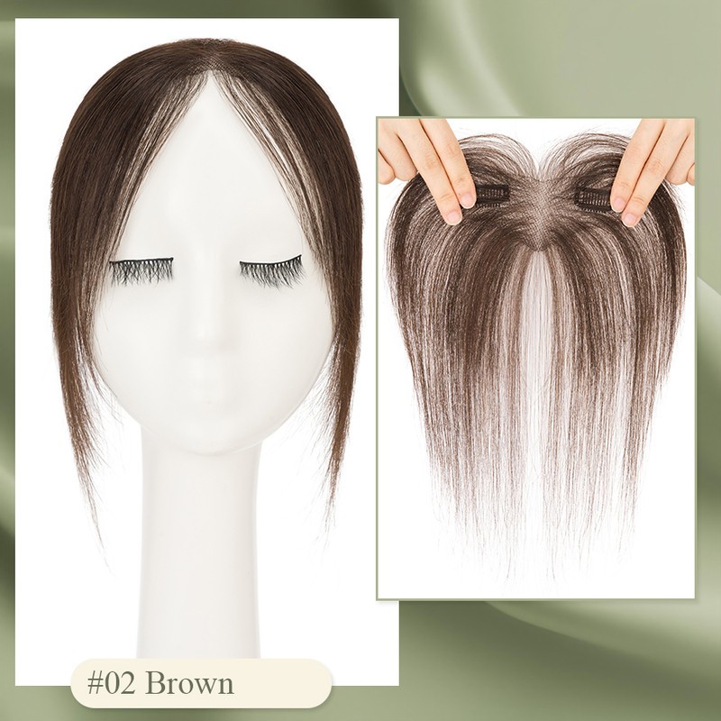 Natural Thin Bang Fringe Hairpiece Clip In 100% Remy Human Hair Bang Extensions