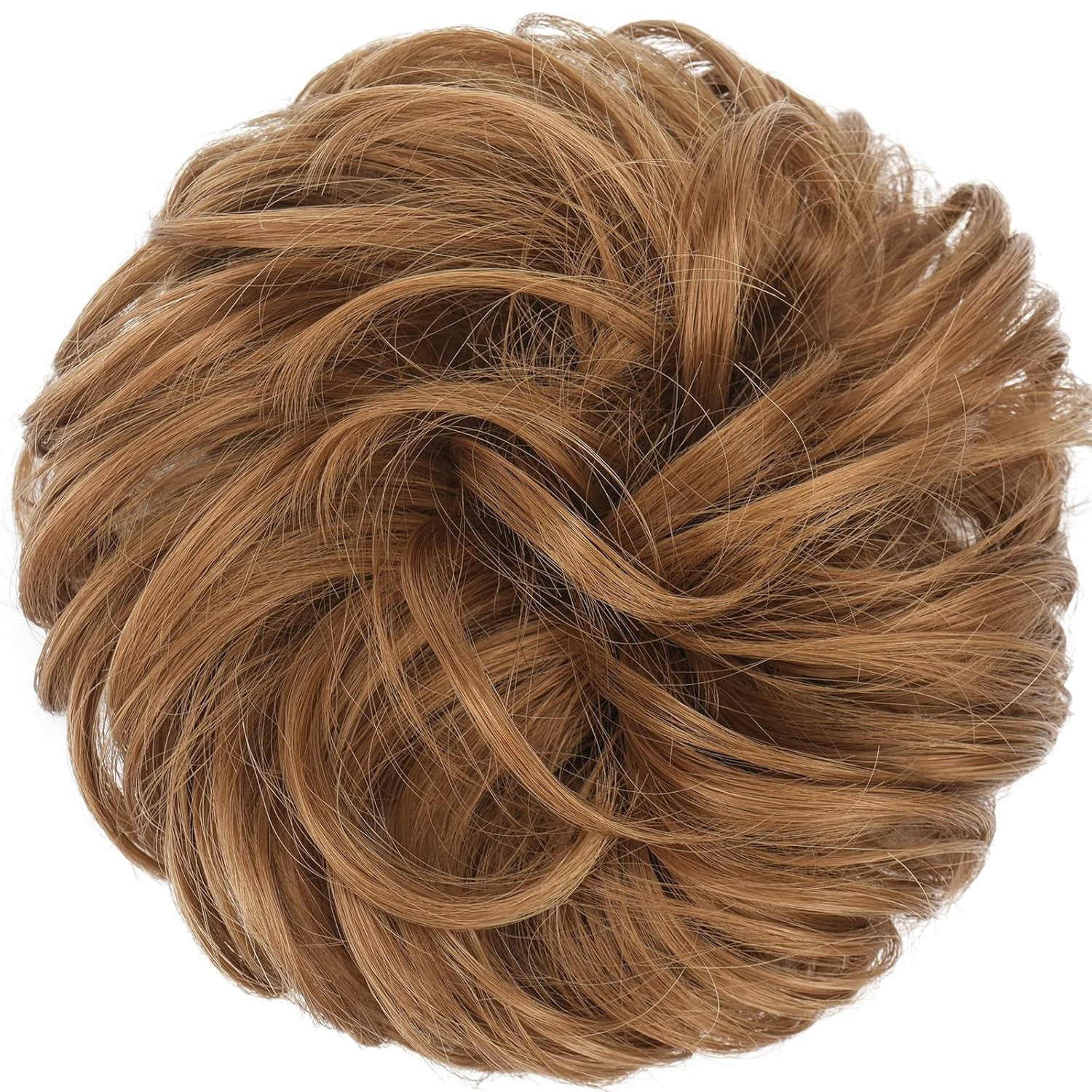 Messy Bun Hair Piece Strawberry Blonde 27 30 mix elastic wavy scrunchie chignon