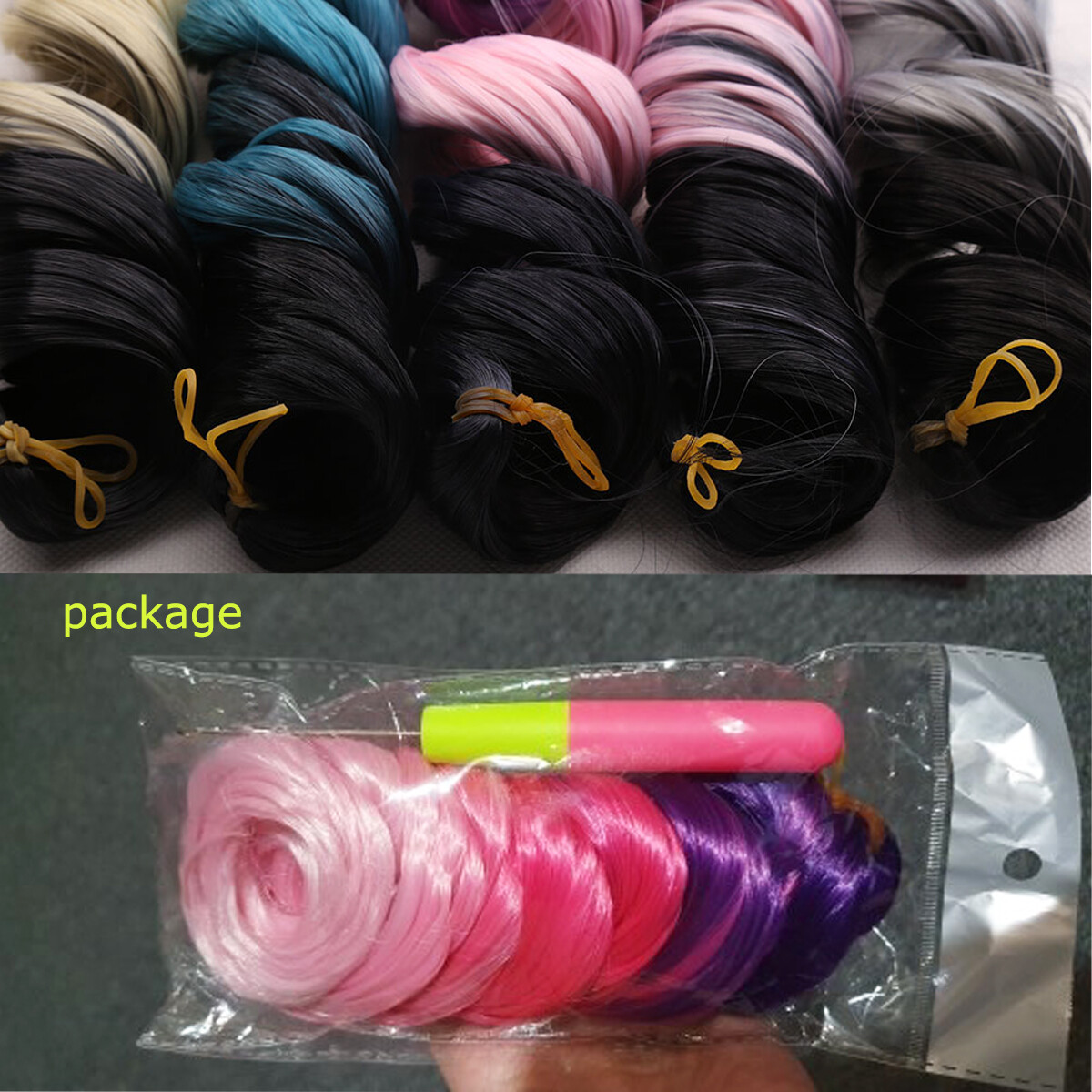 20″ Ombre Loose Wave Crochet Braids French Curls Twist Braiding Hair Extensions