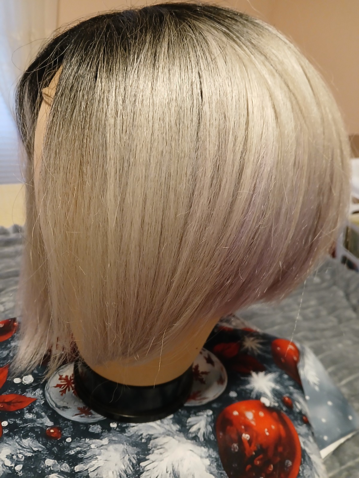 Silver With Black Roots Wig By Janet