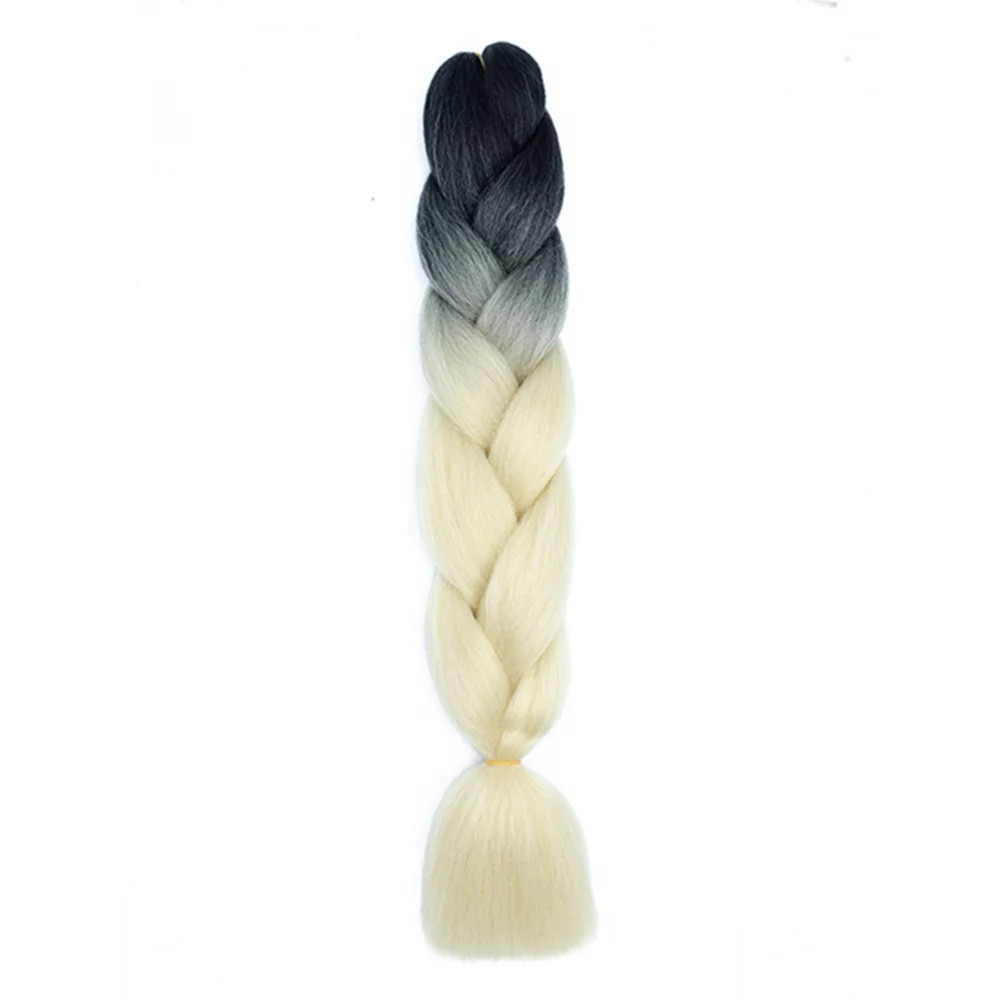 DIY Jumbo Braiding Hair Synthetic Afro Ombre Crochet Braid Extensions For Women