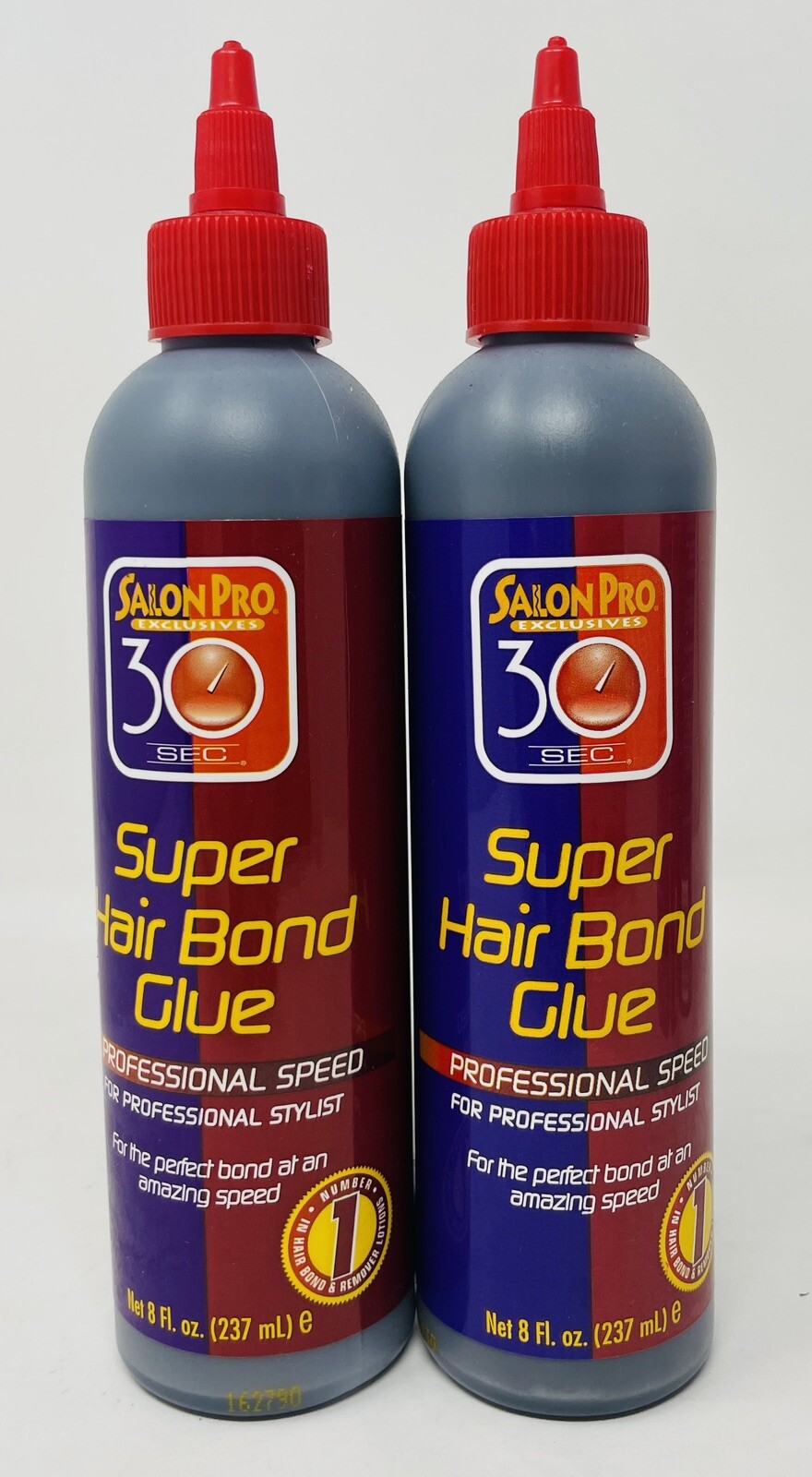 NUMBER 1 – SALON PRO 30 SEC. SUPER HAIR BOND GLUE PROFESSIONAL SPEED 8OZ (237ml)
