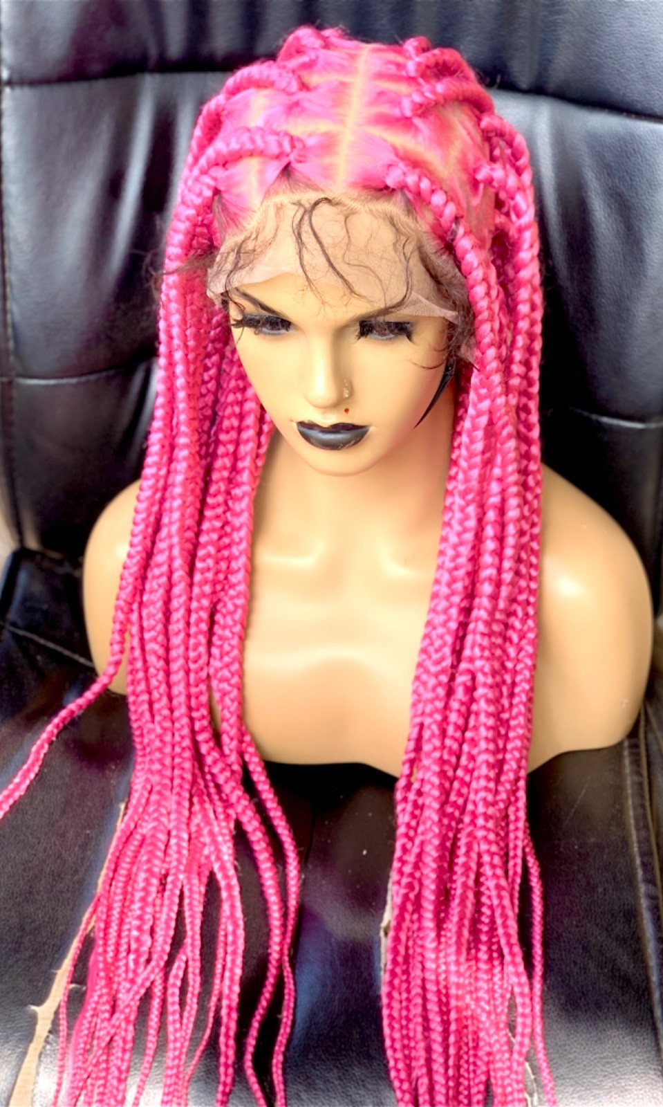 full lace braided wigs for black womens hairstyles lace front Knotless braids