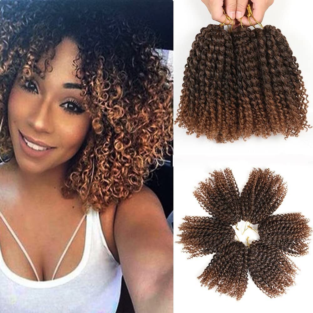 Effortlessly Chic 8-Inch Short Passion Twist Hair – 6 Bundles for Quick Styling
