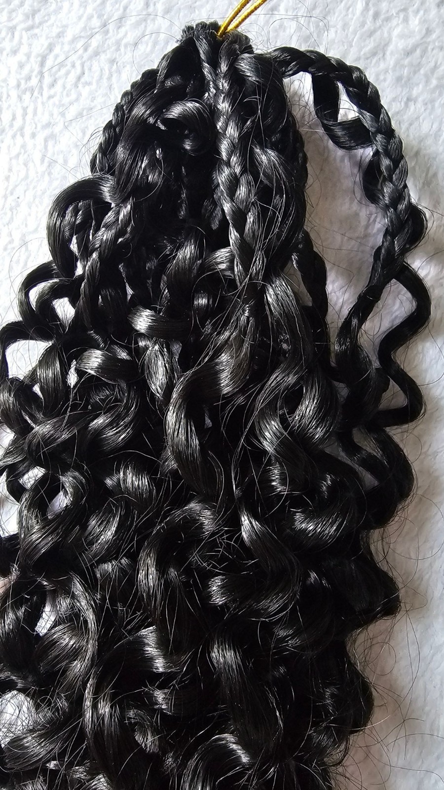 Gogo Girls Pure Protein Fiber Hair Pre Looped 14 Inch Crochet Deep Wave Curly