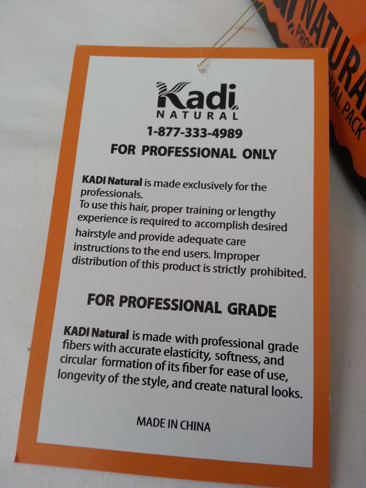Kadi Natural NUBI NUBI Braiding Style, Hair Extension, Professional Grade