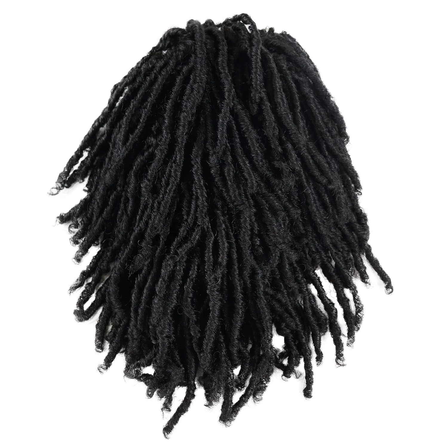 GNIMEGIL Short Braided Wigs for Man Afro Bob Black Crochet Twist Hair Dreadlocks