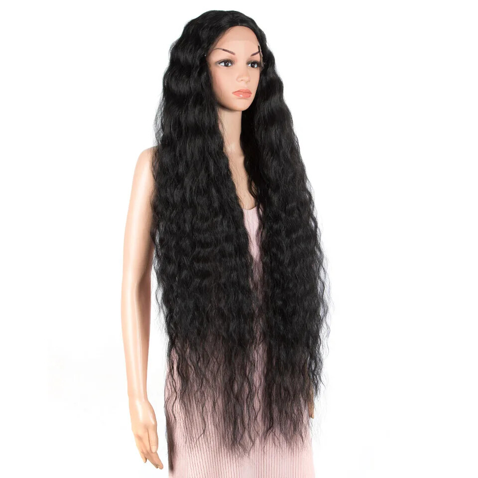 42″ Loose Wave Lace Front Wig Hair Synthetic Wigs For Women fake hair wig