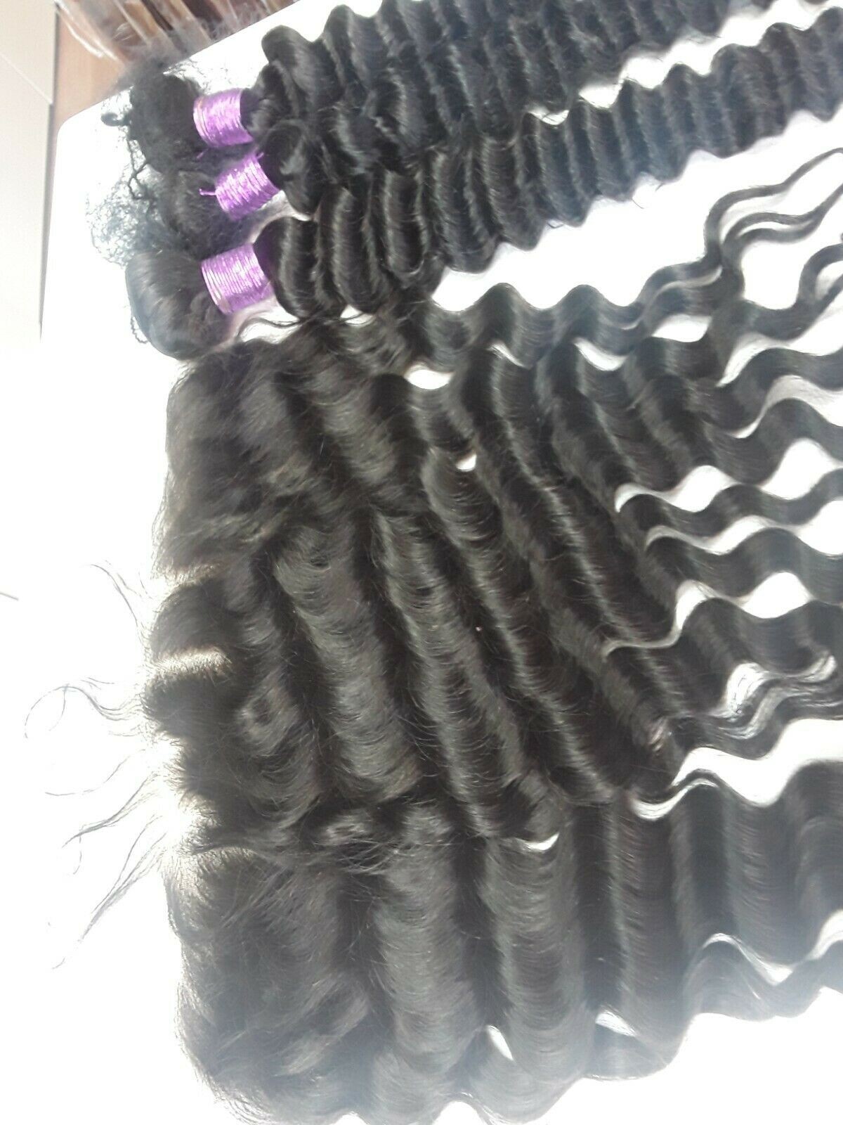 12A 26+26+26&18INCH 13X6 WIDER FRONTAL CAMBODIA VIRGIN HUMAN HAIR DEEP WAVE 410g
