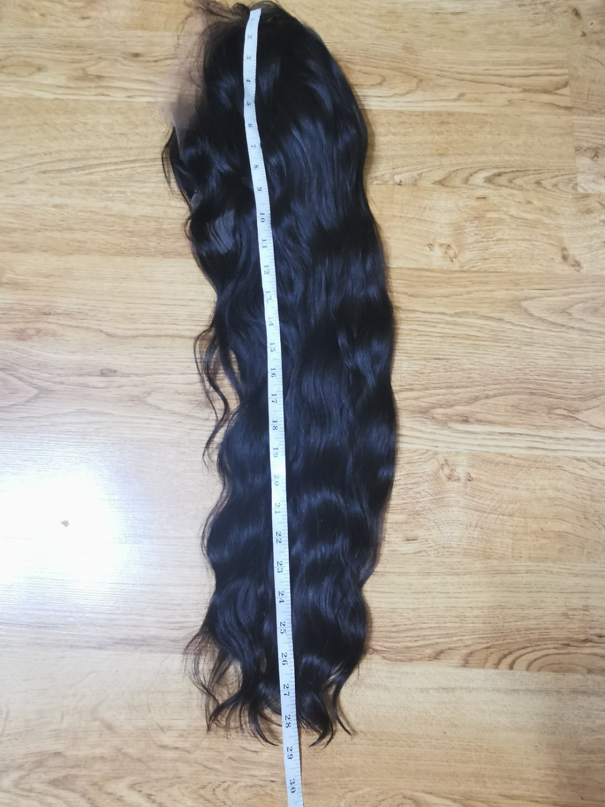 28″ High Quality 13×6 Lace Front Natural Black Straight Human Hair wig