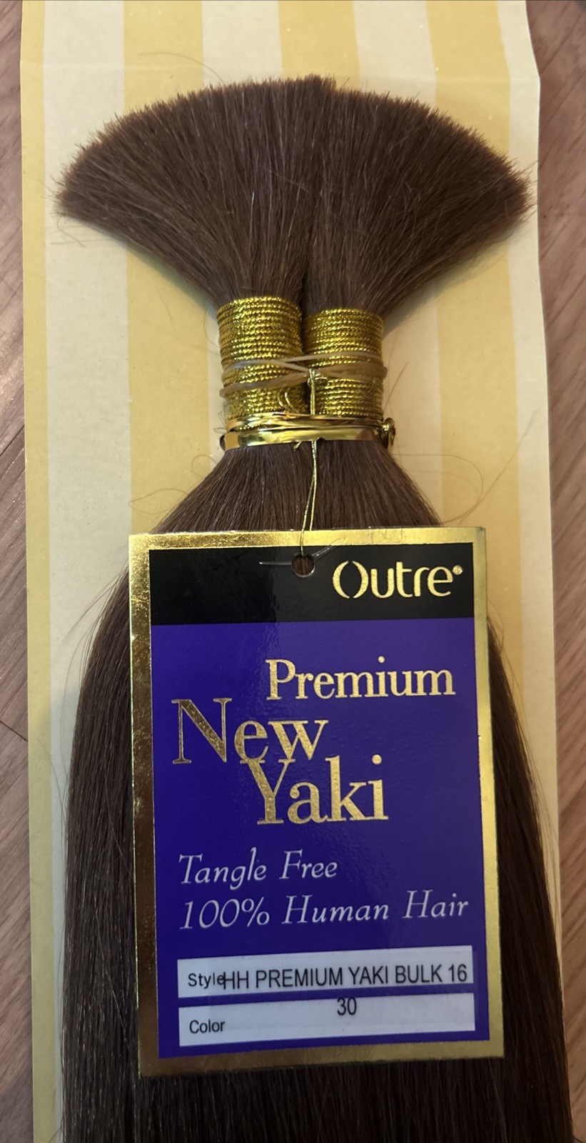 100% Human BULK Hair Extensions. 16” Inch. Color #30. 1 Pack For $30