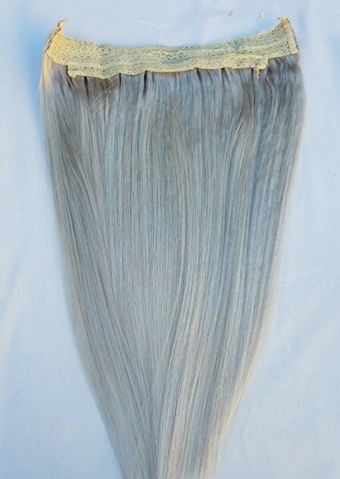 18″ 20″ 100% Human Hair Extensions, Hairband with invisible wire Ash Blonde