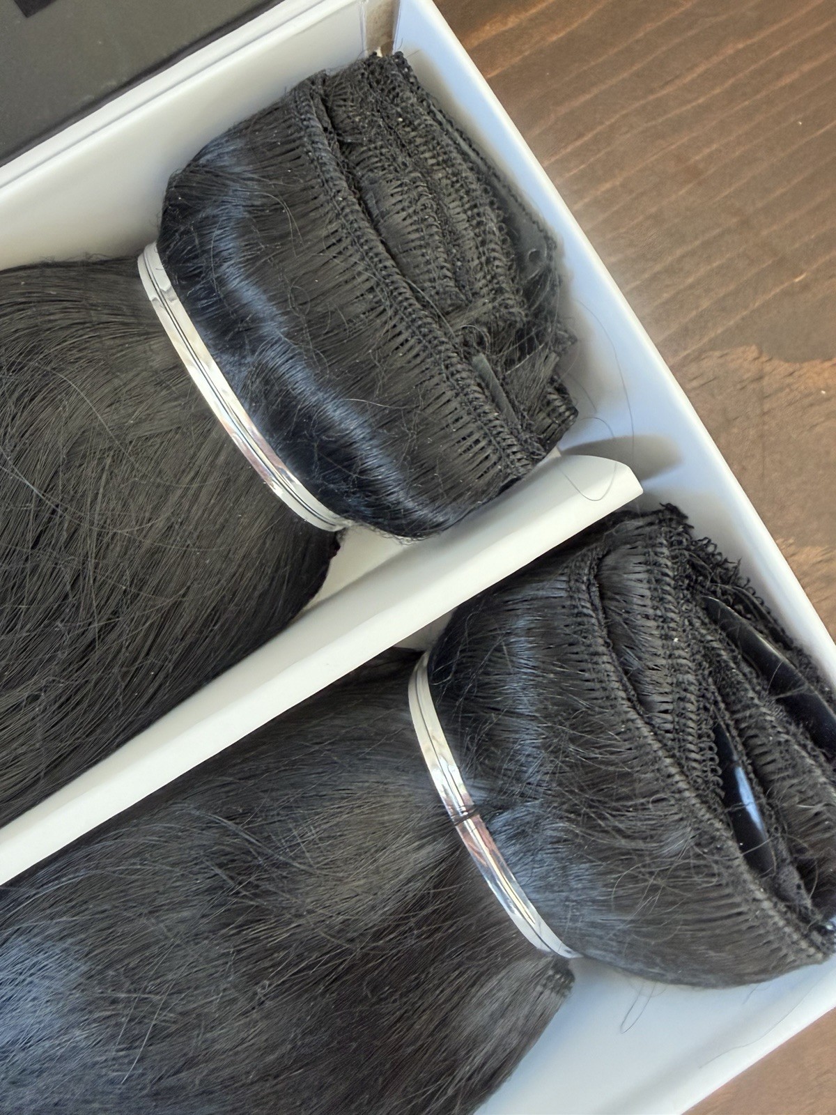 EASILOCKS CLIP IN HAIR EXTENSIONS 22” MASTERPIECE 6 In 1, EBONY – New
