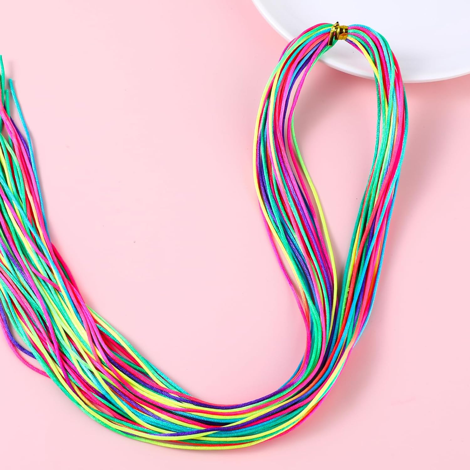 30pcs Multi-Color Hair Rope Set – 82 cm Long 1.5 mm Wide – Braid Hair