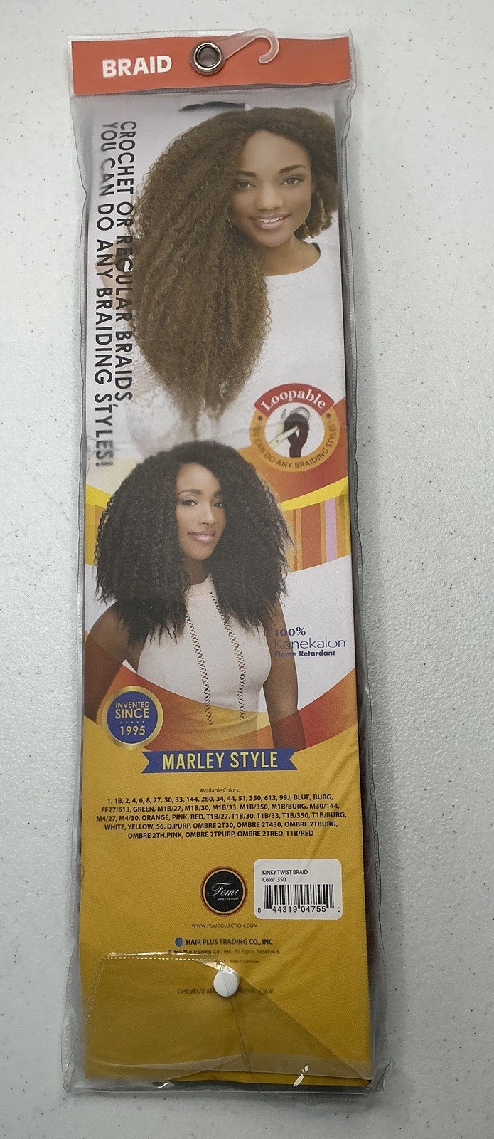 Femi Collection Kinky Twist Braid Original Marley Style Color #350