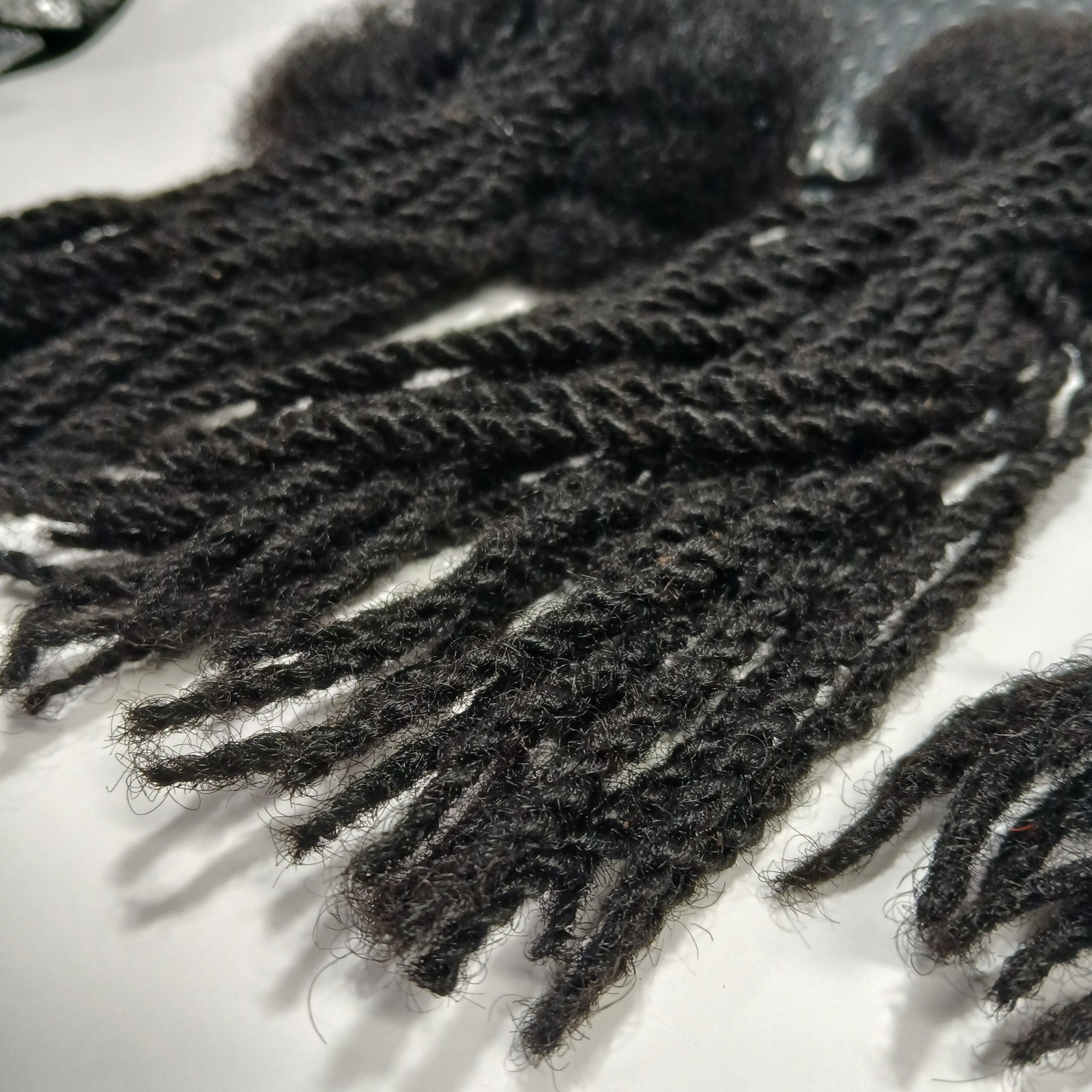 JALIZA Twisted Dreadlocs Human Hair 10 inch 0.4cm 90 Strands Loc Extension