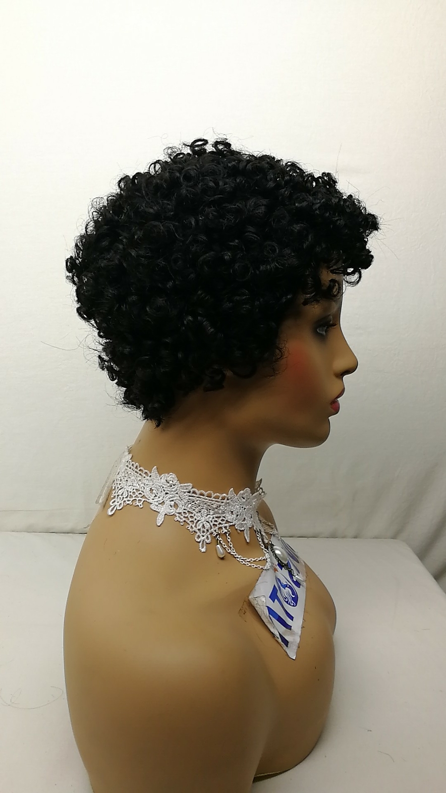 Short Curly Pixie Cut Wigs Black Soft Hair Natural Looking 100% Human Hair Wigs