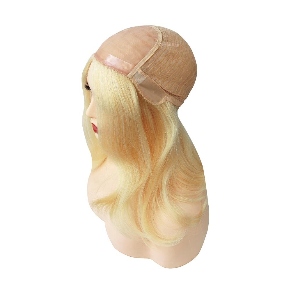 Women Wigs Chinese Remy Human Hair Silk Top Quality Wigs Medium Size 12.5”